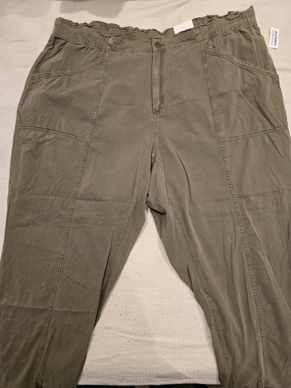 Women's Olive Green Stretch Utility Pants